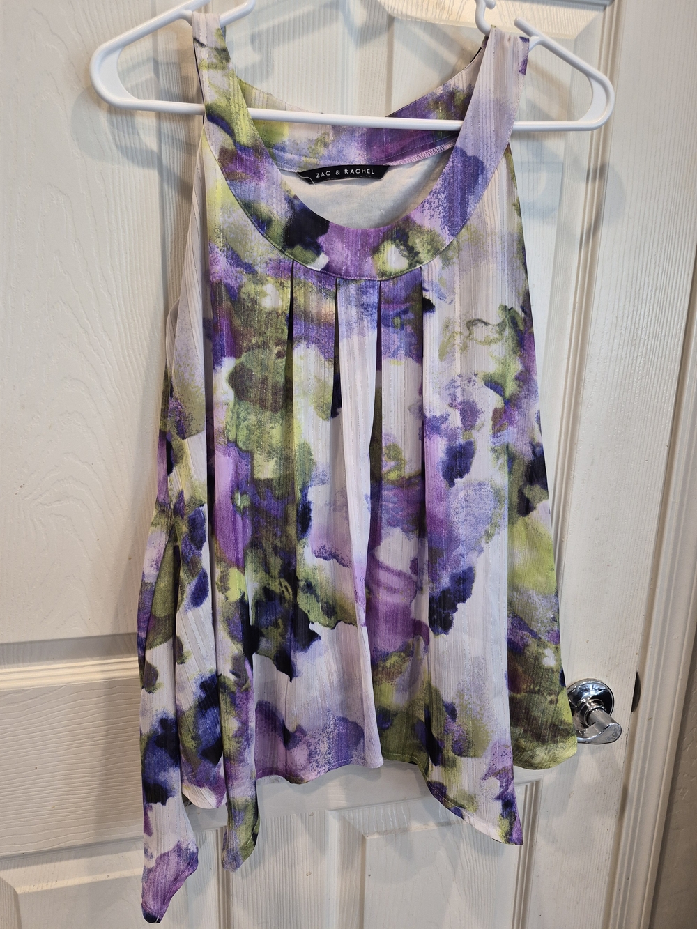 Zac & Rachel Purple Floral Tank Top
